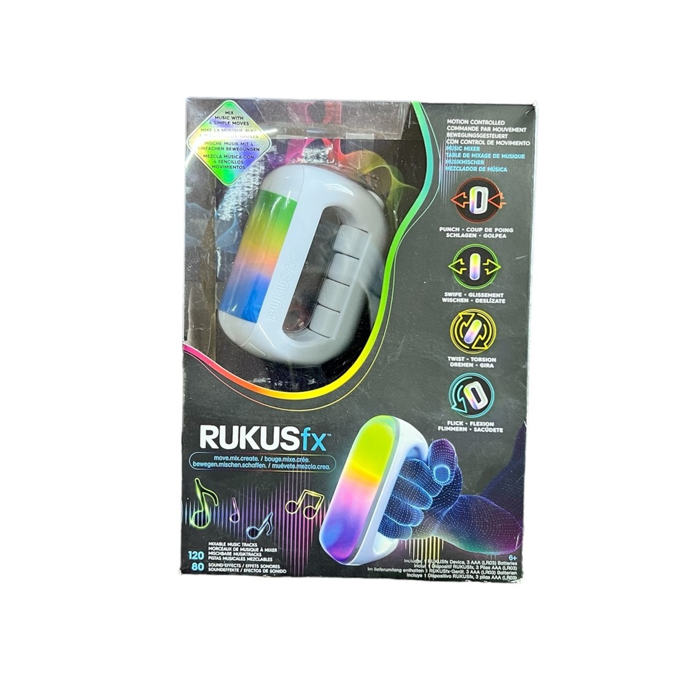 RUKUSfx Motion-Controlled Music Mixer, Lights & Sound Mixer. Great Gift. NWT.